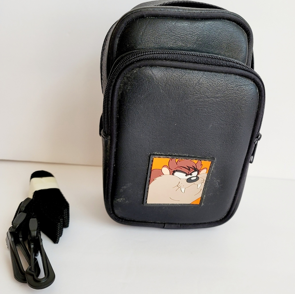 VINTAGE Looney Tunes Taz Camera Bag strap Cartoon